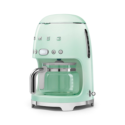Smeg DCF02PGEU filterkaffemaskine med timer pastelgrøn 1050 watt