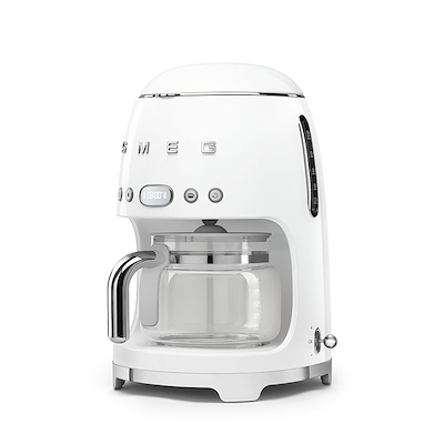 Smeg DCF02WHEU filterkaffemaskine med timer hvid 1050 watt