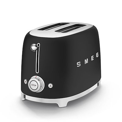 Smeg TSF01BLMEU brødrister sort 2 skiver 950 watt