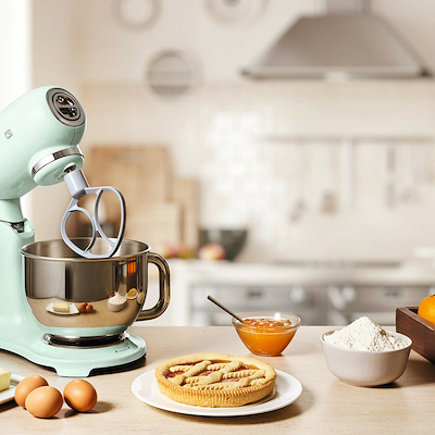 Smeg SMF03PBEU køkkenmaskine pastelgrøn 4,8 liter 800 watt