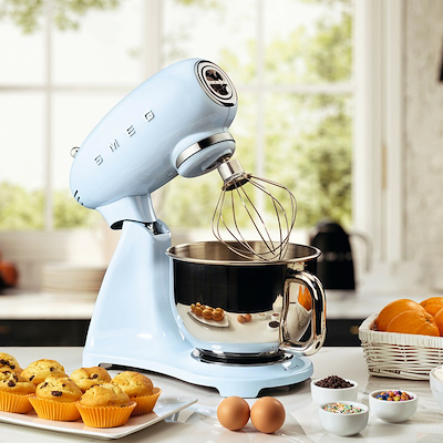 Smeg SMF03GREU køkkenmaskine pastelblå 4,8 liter 800 watt