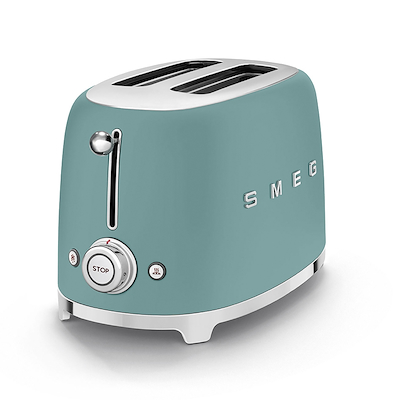 Smeg TSF01EGMEU brødrister emerald green 2 skiver 950 watt