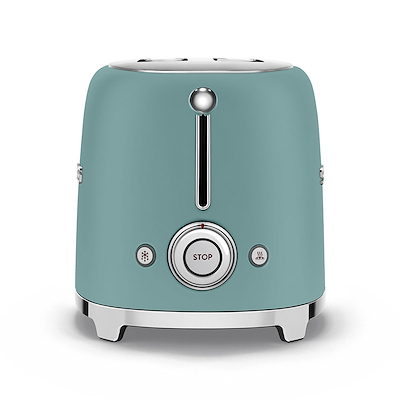 Smeg TSF01EGMEU brødrister emerald green 2 skiver 950 watt