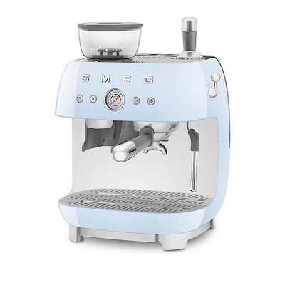 Smeg 50's Style manuel espressomaskine blå