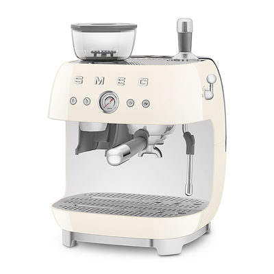 Smeg 50's Style manuel espressomaskine creme