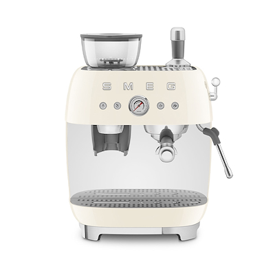 Smeg 50's Style manuel espressomaskine creme