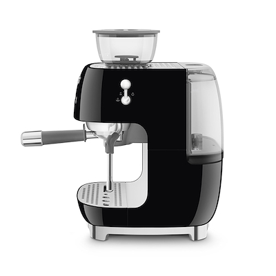 Smeg 50's Style manuel espressomaskine sort