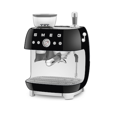 Smeg 50's Style manuel espressomaskine sort