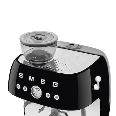 Smeg 50's Style manuel espressomaskine sort