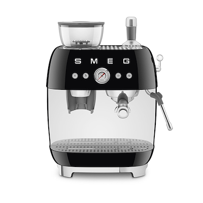 Smeg 50's Style manuel espressomaskine sort