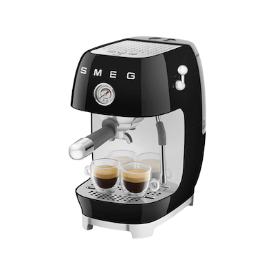 Smeg 50's Style Cold Brew espressomaskine sort 1650 watt