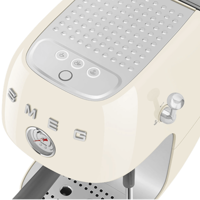 Smeg 50's Style cold brew espressomaskine creme 1650 watt