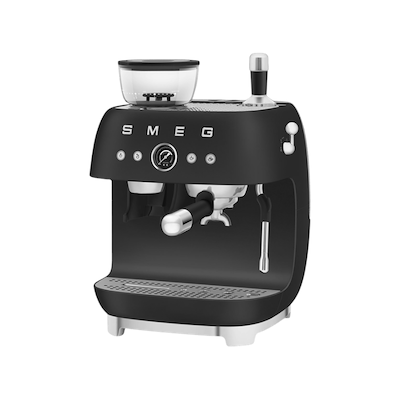 Smeg 50's Style manuel espressomaskine mat sort 1650 watt