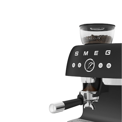 Smeg 50's Style manuel espressomaskine mat sort 1650 watt