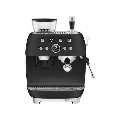 Smeg 50's Style manuel espressomaskine mat sort 1650 watt