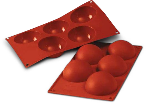 Silikomart halvkugle silikoneform 5 stk