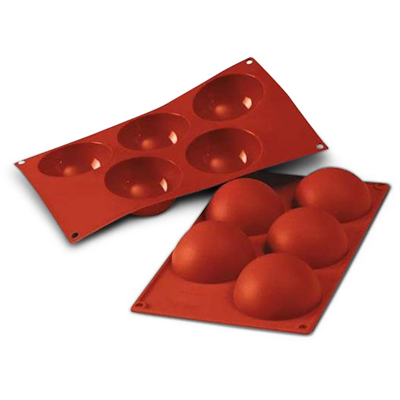 Silikomart halvkugle silikoneform 5 stk