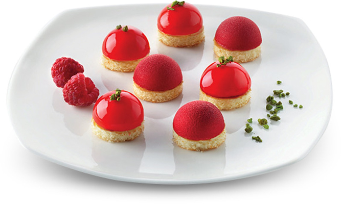 Silikomart halvkugle silikoneform 24 stk