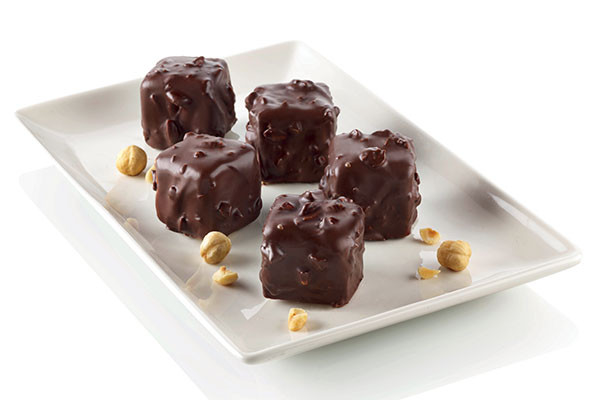 Silikomart firkant silikoneform rød