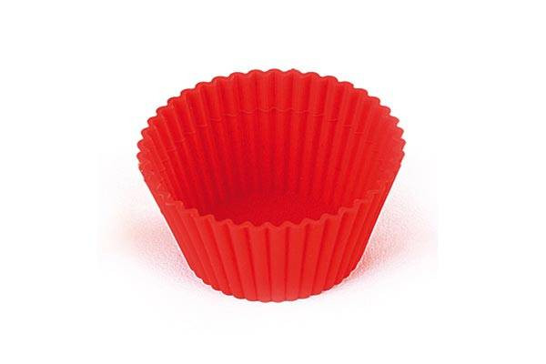 Silikomart muffin silikoneforme rød 6 stk.