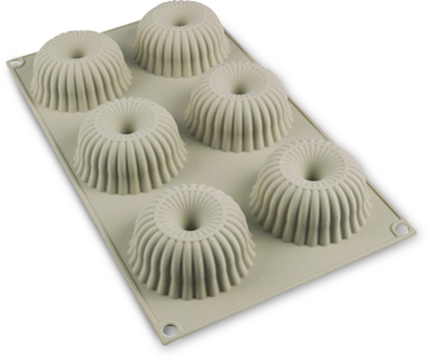 Silikomart Mini Raggio silikoneform 6 stk. creme