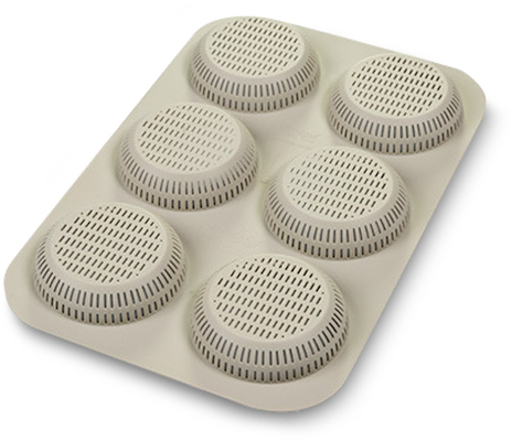 Silikomart burgerbolle silikoneform creme