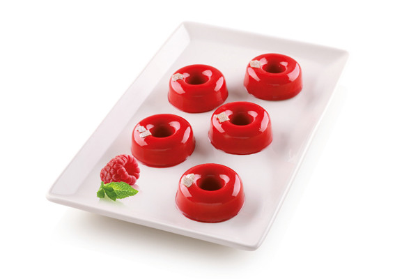 Silikomart Mini Donut silikoneform rød