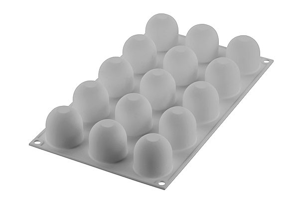 Silikomart mini flødebolle silikoneform 15 stk.