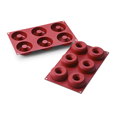 Silikomart donut silikoneform 6 stk