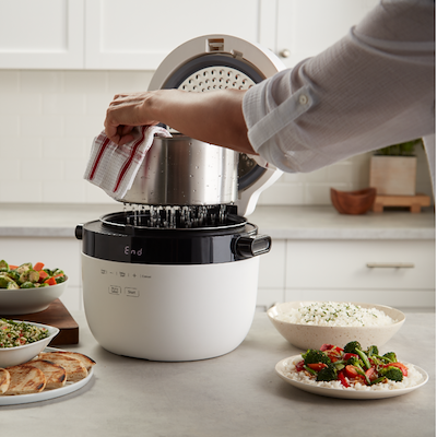 Instant multikorns riskoger & steamer hvid 5 liter 860w