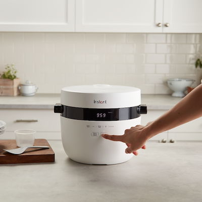 Instant multikorns riskoger & steamer hvid 5 liter 860w