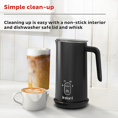 Instant Plus mælkeskummer 4-i-1 sort 500 watt