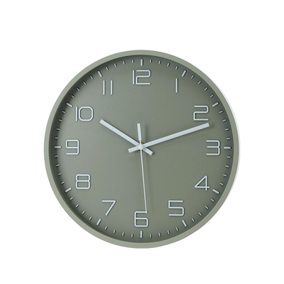 Vægur Ø 30x4 cm - 3 assorterede farver