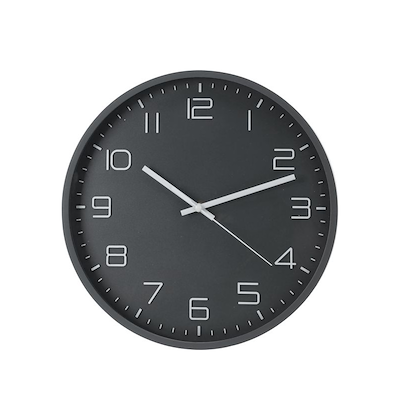 Vægur Ø 30x4 cm - 3 assorterede farver