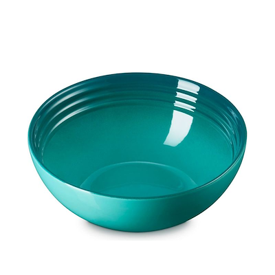 Le Creuset Signature stentøj dyb tallerken Ø 16 cm Bleu Riviera