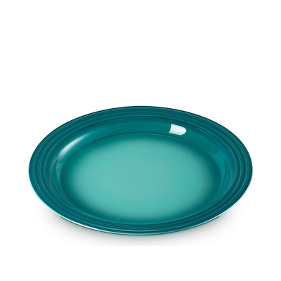 Le Creuset Signature stentøj middagstallerken Ø 27 cm Bleu Riviera