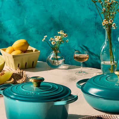 Le Creuset Signature minigryde 250 ml Bleu Riviera