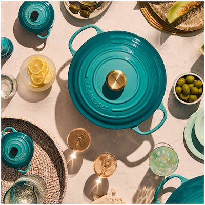 Le Creuset Signature minigryde 250 ml Bleu Riviera