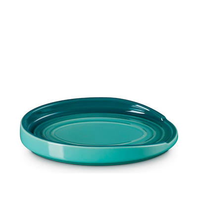 Le Creuset Signature stentøj oval grydeskeholder Bleu Riviera