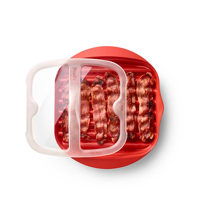 Lékué bacon maker mikroovn rød