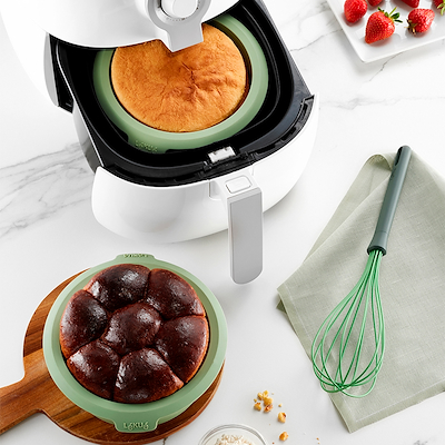 Lékué airfryer form forest green Ø20 cm