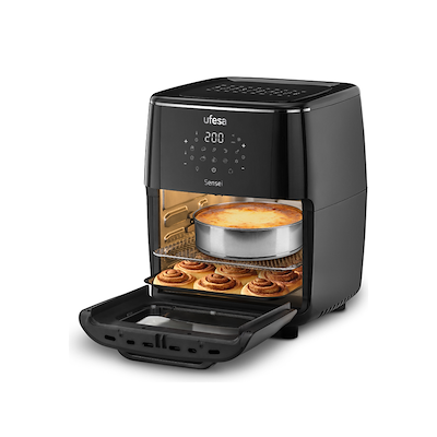 Ufesa Sensei airfryer med rude sort 12 liter