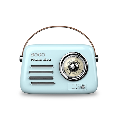Sogo Retro radio lyseblå