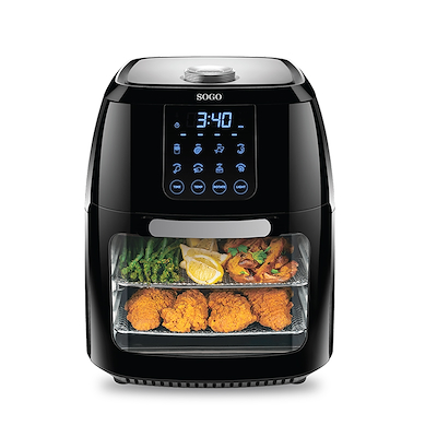 Sogo airfryer med rotisserie 10 liter 1400 watt