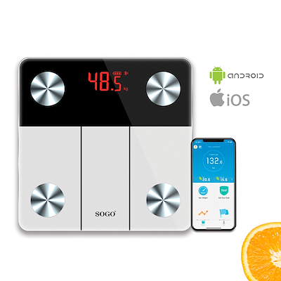 Sogo Bluetooth badevægt max 180 kg