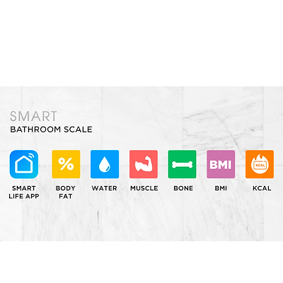 Sogo Bluetooth badevægt max 180 kg