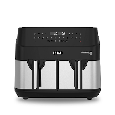 Sogo airfryer double basket 9 liter 1750 watt