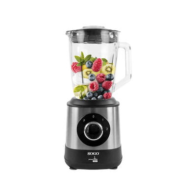 Sogo BAT-SS-5585 blender stålfarve 1,5 liter 1500 watt