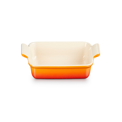 Le Creuset Signature stentøj Heritage rektangulært fad 19cm Volcanic