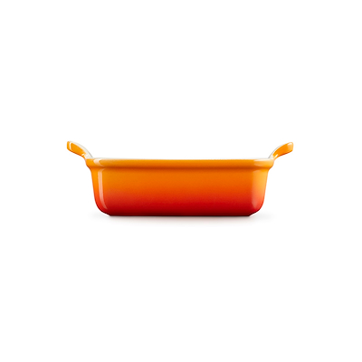 Le Creuset Signature stentøj Heritage rektangulært fad 19cm Volcanic